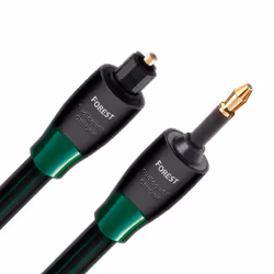 AudioQuest Forest Optilink Mini 0.75m, TOSLINK, Mâle, 3,5mm, Mâle, 0,75 m, Noir