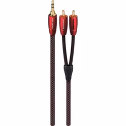 AudioQuest 1.5m Golden Gate 3.5mm - 2xRCA, 3,5mm, Mâle, 2 x RCA, Mâle, 1,5 m, Noir