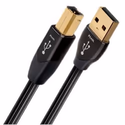 AudioQuest 0.75m Pearl USB A-B, 0,75 m, USB A, USB B, USB 2.0, Mâle/Mâle, Noir