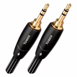 AudioQuest 1.5m Tower 3.5mm, 3,5mm, Mâle, 3,5mm, Mâle, 1,5 m, Noir