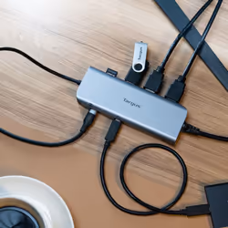Targus DOCK427GL station d'accueil Avec fil USB 3.2 Gen 2 (3.1 Gen 2) Type-C Gris - Vue supplémentaire 2