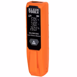 Klein Tools 93LDM100C, Mètre laser portable, ft, entrée, m, Noir, Orange, Numérique, Acrylonitrile-Butadiène-Styrène (ABS), P ...