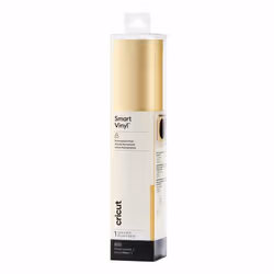 Cricut Smart Vinyl Shimmer Permanent, Rouleau de vinyle de transfert de chaleur, Or, Monochromatique, 330 mm, 3600 mm