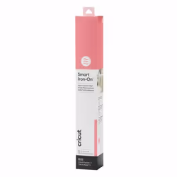Cricut Smart Iron-On, Rouleau de vinyle de transfert de chaleur, Rose, Monochromatique, Brillant, 330 mm, 900 mm