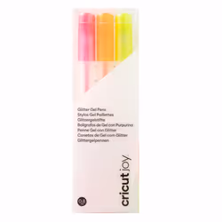 Cricut 2009963, Stylos à encre gel avec bouchon, Orange, Rose, Jaune, Multicolore, 0,8 mm, 3 pièce(s)
