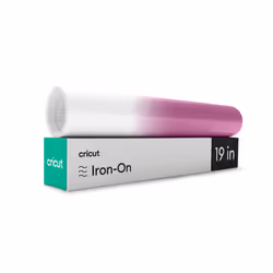Cricut 2010175, Rouleau de vinyle de transfert de chaleur, Vinyle de transfert thermique lisse, Rose, Blanc, Monochromatique, ...