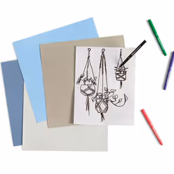 Cricut 2006258 stylo-feutre Fin Bleu, Vert, Orange, Rose, Jaune 5 pièce(s)