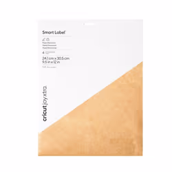Cricut Joy Xtra Smart Label, Naturel, Permanent, Universel, Papier, 241 mm, 305 mm