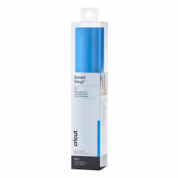 Cricut Smart Vinyl Permanent, Rouleau de vinyle de transfert de chaleur, Bleu, Monochromatique, Brillant, 330 mm, 3700 mm