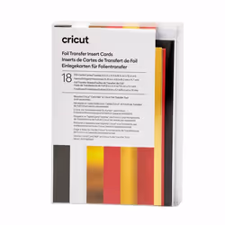 Cricut 2009479, Noir, Or, Rouge, Blanc, Monochromatique, 89 mm, 124 mm, 18 feuilles