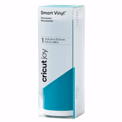 Cricut Smart Vinyl, Rouleau de vinyle de transfert de chaleur, Bleu, Monochromatique, Mat, Cricut Joy, 139 mm