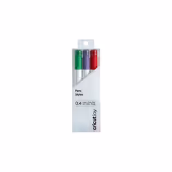 Cricut 2007077, Vert, Rouge, Violet, Blanc, 3 couleurs, Fin, 0,4 mm, 3 pièce(s)