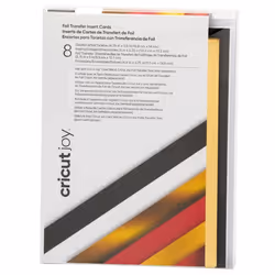 Cricut Royal Flush, Noir, Or, Métallique, Rouge, Blanc, Monochromatique, A2 (420 x 594 mm), 8 feuilles, Colle