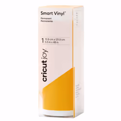 Cricut Smart Vinyl, Rouleau de vinyle de transfert de chaleur, Jaune, Monochromatique, Brillant, Cricut Joy, 139 mm