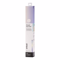 Cricut Smart Iron-On Holographic, Rouleau de vinyle de transfert de chaleur, Bleu, Motif, 330 mm, 900 mm
