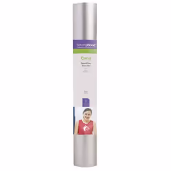 Cricut SportFlex Iron -On, Rouleau de vinyle de transfert de chaleur, Argent, Monochromatique, 300 mm, 610 mm
