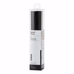 Cricut Smart Vinyl Permanent, Rouleau de vinyle de transfert de chaleur, Noir, Monochromatique, Brillant, 330 mm, 3700 mm