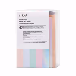 Cricut 2009463, Bleu, Argent, Monochromatique, 89 mm, 124 mm, 42 feuilles