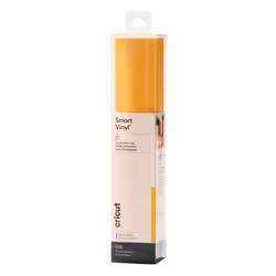 Cricut Smart Vinyl Permanent, Rouleau de vinyle de transfert de chaleur, Jaune, Monochromatique, 330 mm, 3700 mm