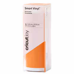 Cricut Smart Vinyl, Rouleau de vinyle de transfert de chaleur, Orange, Monochromatique, Mat, Cricut Joy, 139 mm