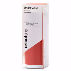 Cricut Smart Vinyl, Rouleau de vinyle de transfert de chaleur, Rouge, Monochromatique, Mat, Cricut Joy, 139 mm