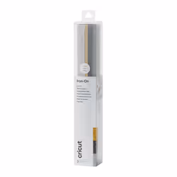 Cricut 2007689, Feuille de vinyle de transfert de chaleur, Noir, Or, Argent, Monochromatique, Colle pailletée, Cricut Maker C ...