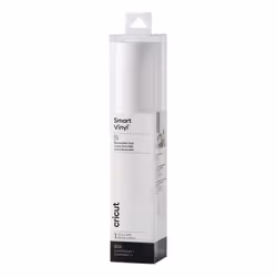 Cricut Smart Vinyl Removable, Rouleau de vinyle de transfert de chaleur, Blanc, Monochromatique, 330 mm, 3700 mm