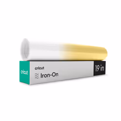 Cricut 2010178, Rouleau de vinyle de transfert de chaleur, Vinyle de transfert thermique lisse, Blanc, Jaune, Monochromatique ...
