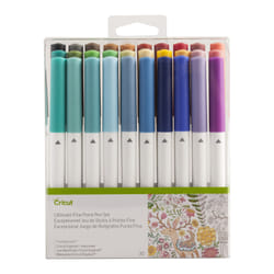 Cricut 2004060 stylo-feutre Fin Noir, Bleu, Vert, Magenta, Rouge, Turquoise, Jaune 30 pièce(s)