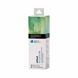 Cricut Infusible Ink, Feuille de vinyle de transfert de chaleur, Vinyle de transfert thermique lisse, Vert, Motif, 114 mm, 30 ...
