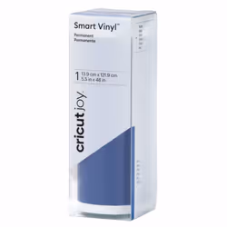 Cricut Smart Vinyl, Rouleau de vinyle de transfert de chaleur, Bleu, Monochromatique, Brillant, Cricut Joy, 139 mm