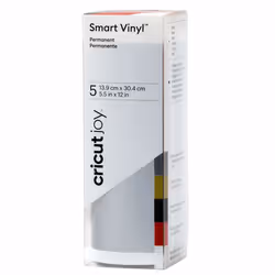 Cricut Smart Vinyl, Rouleau de vinyle de transfert de chaleur, Argent, Monochromatique, Mat, Cricut Joy, 139 mm