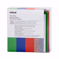 Cricut 2009475, Bleu, Vert, Rouge, Monochromatique, 121 mm, 121 mm, 35 feuilles