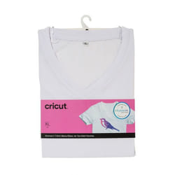 Cricut 2006820 chemise et haut Tee-shirt Col V Manche courte Polyester, Spandex