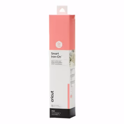 Cricut Smart Iron-On, Rouleau de vinyle de transfert de chaleur, Rose, Monochromatique, Brillant, 330 mm, 2700 mm