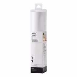 Cricut Smart Vinyl Permanent, Rouleau de vinyle de transfert de chaleur, Blanc, Monochromatique, 330 mm, 3700 mm