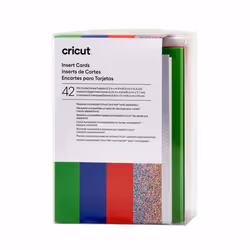 Cricut 2009467, Bleu, Vert, Rouge, Monochromatique, 89 mm, 124 mm, 42 feuilles