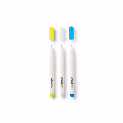 Cricut 2009381 stylo à encre gel Stylos à encre gel avec bouchon Bleu, Blanc, Jaune 3 pièce(s)