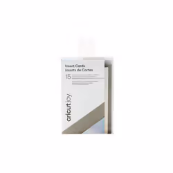 Cricut Insert Cards, Gray/Silver Holographic, 92 mm, 130 mm, 15 pièce(s)