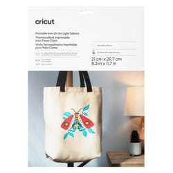 Cricut Joy Xtra Iron-On Feuille de vinyle de transfert de chaleur Vinyle de transfert thermique lisse 5 feuilles