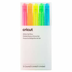Cricut 2009961 stylo à encre gel Stylos à encre gel avec bouchon Bleu, Vert, Orange, Rose, Jaune 5 pièce(s)