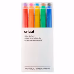 Cricut 2009962, Stylos à encre gel avec bouchon, Noir, Bleu, Marron, Vert, Bleu clair, Orange, Rose, Violet, Rouge, Jaune, Mu ...