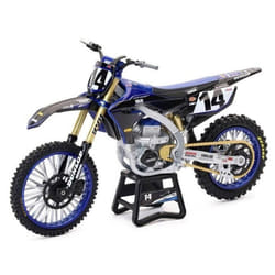 Moto Miniature - New Ray - Dylan Ferrandis 14 YZ450F - Échelle 1:12 - Réplique Équipe Yamaha - Blanc