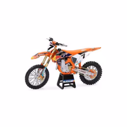 Moto miniature 1/12 - KTM - 450 SXF Factory Racing - Orange - Réplique Aaron PLESSINGER - NewRay