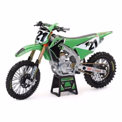 Moto Miniature - Kawasaki - KX 450 - Jason ANDERSON - 1/12° - Vert