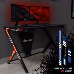 X Rocker 2020054 bureau d'ordinateur Noir, Bleu, Rouge - Vue supplémentaire 4