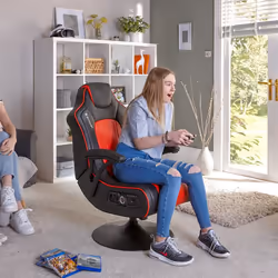 X Rocker Torque 2.1 Fauteuil de gaming Siège rembourré Noir, Rouge