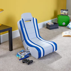 X Rocker Shadow 2.0 Siège de jeu sur console Siège rembourré Bleu, Blanc