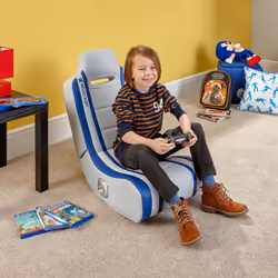 X Rocker Shadow 2.0 Siège de jeu sur console Siège rembourré Bleu, Blanc