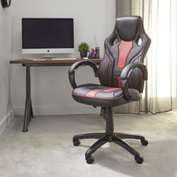 X Rocker Maverick Siège de jeu sur PC Siège rigide Noir, Rouge